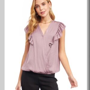 Purple Dove V-neck Top